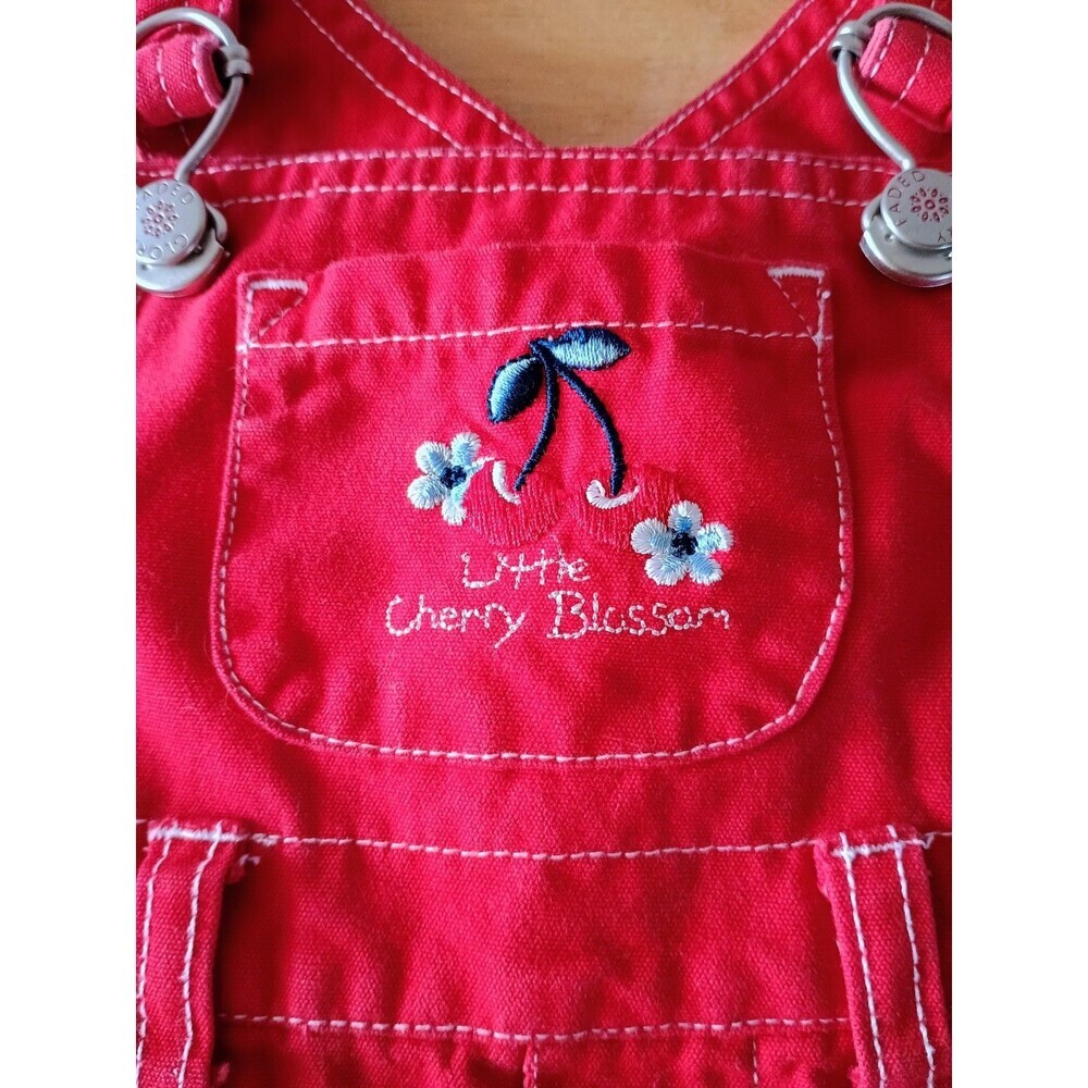 Faded Glory Cherry Red 18 Month Overall Skirt For Girls - Picture 7 of 8